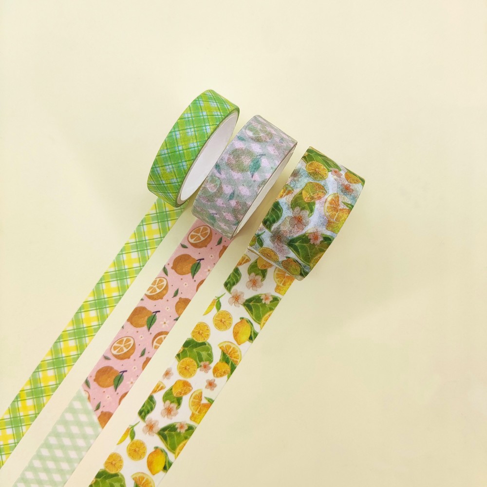3PC Lemon Fragrance Washi Tape set