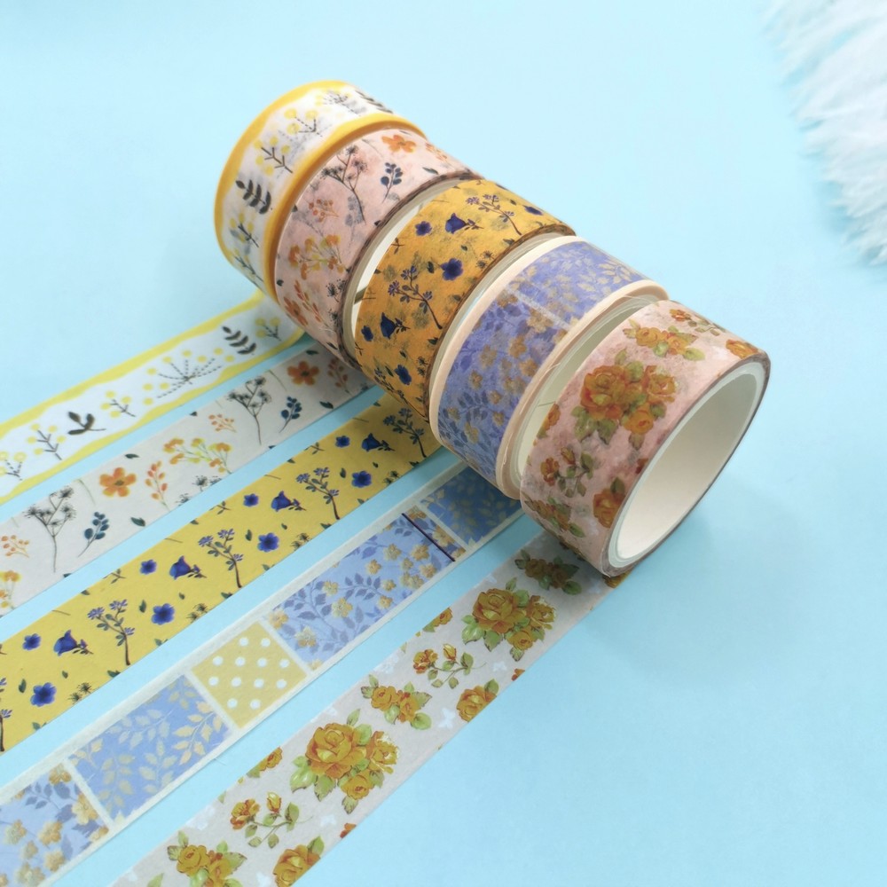 5pcs/set Washi Tape Romantic Floral Washi Tape set