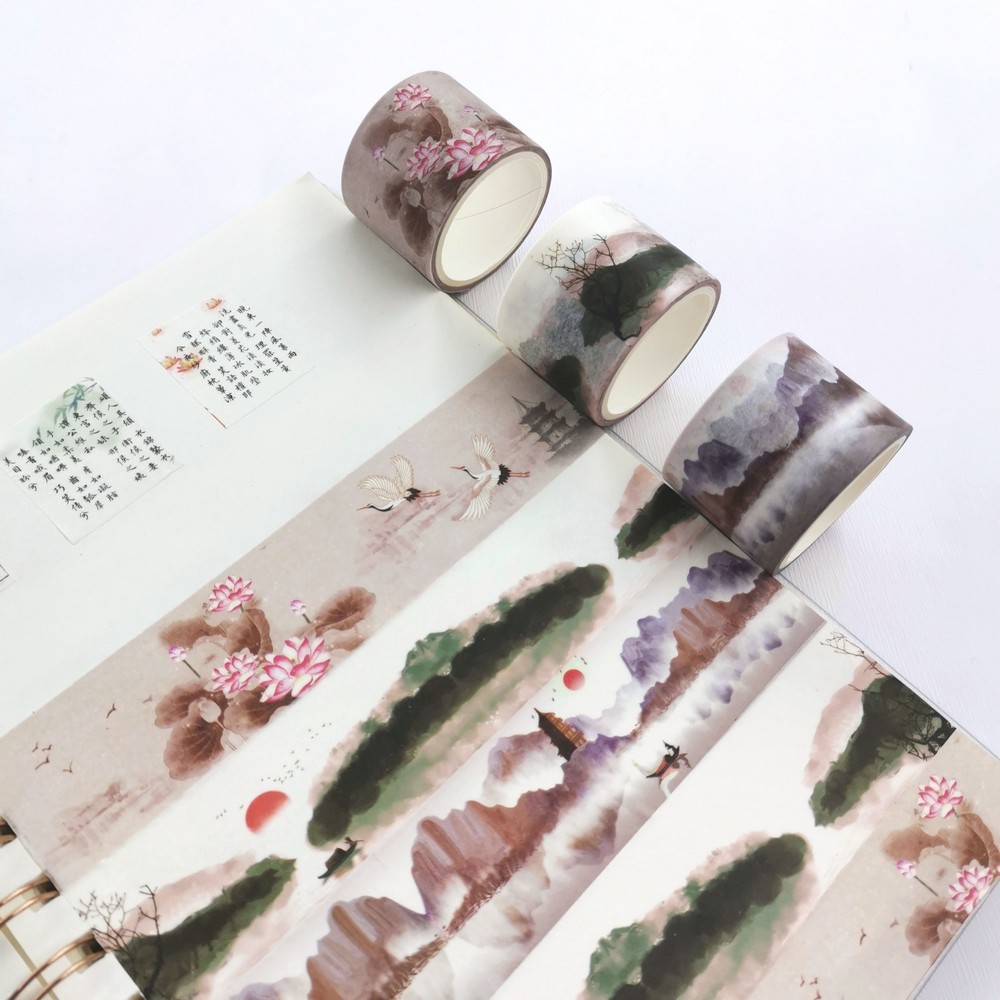 3PC Chinese Landscape painting Washi Tape Set